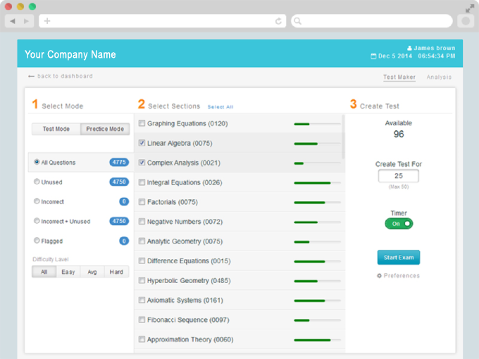 Online Test Platform for Self Study